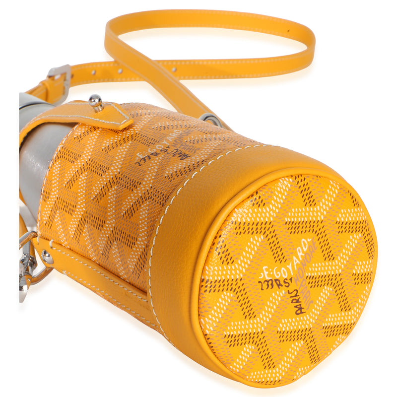 Goyard Yellow Goyardine Canvas Yonne Mm Case & Flask Other