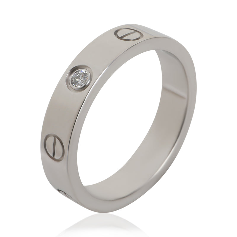 Cartier White Gold Diamond Small Model Love Ring 18k