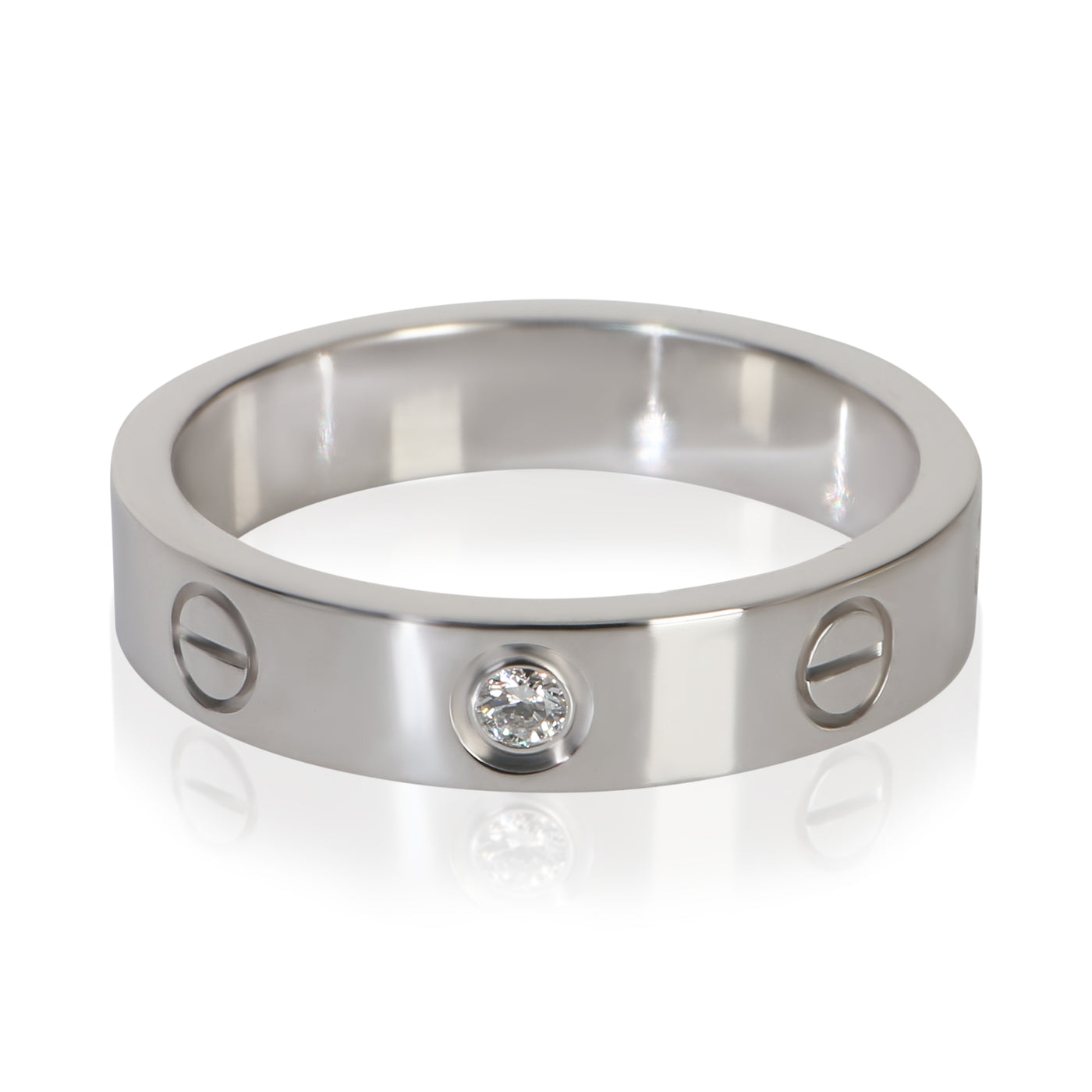 Cartier White Gold Diamond Small Model Love Ring 18k