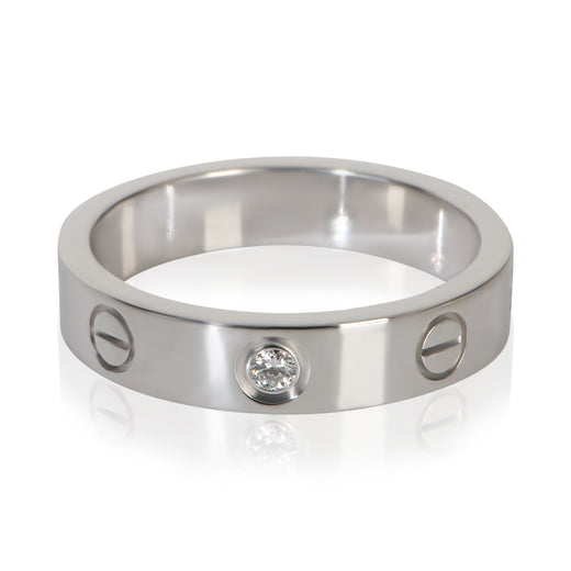 Cartier White Gold Diamond Small Model Love Ring 18k