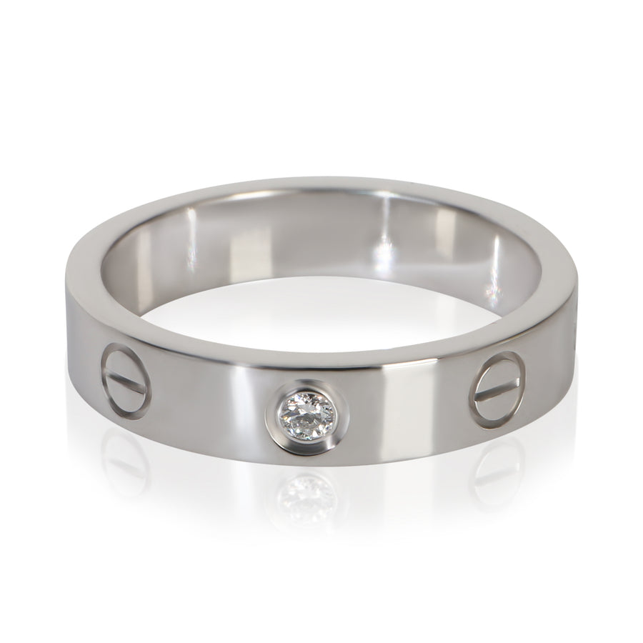 Cartier White Gold Diamond Small Model Love Ring 18k