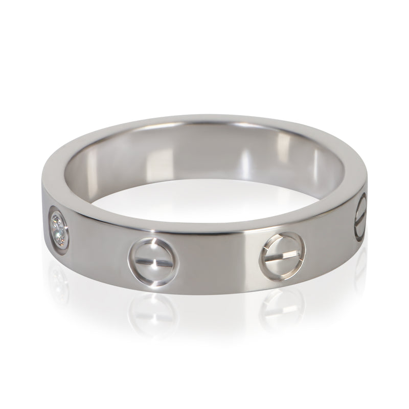 Cartier White Gold Diamond Small Model Love Ring 18k