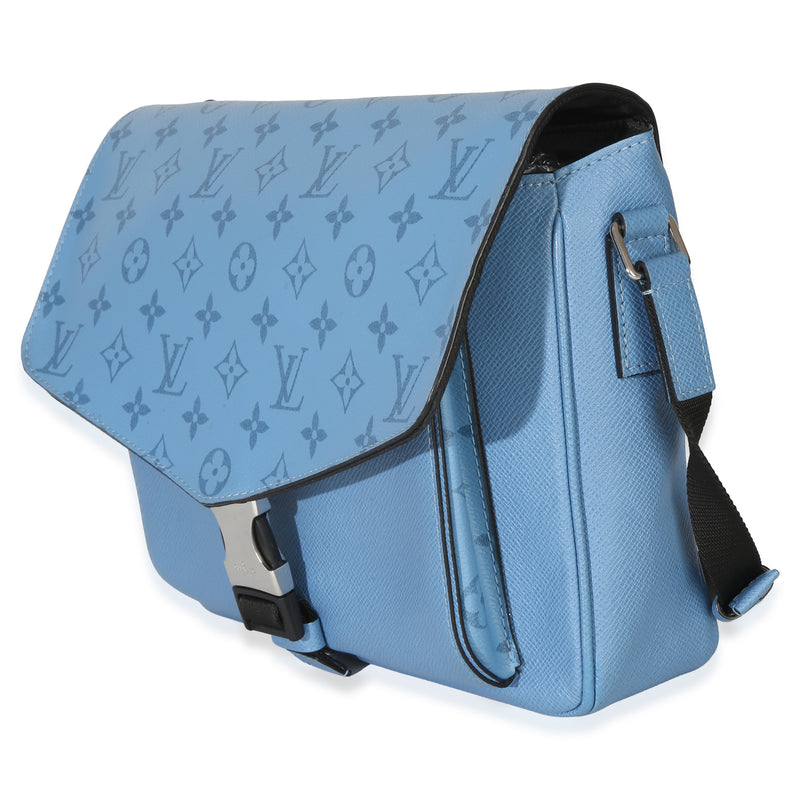 Louis Vuitton Blue Denim Taigarama Messengerama Canvas Handbag
