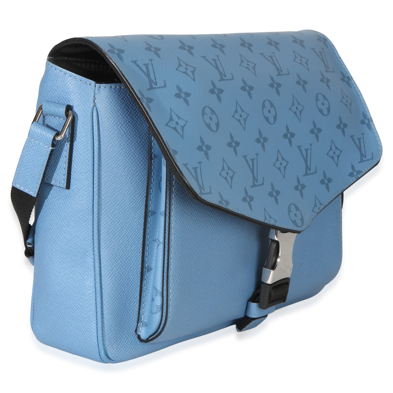 Louis Vuitton Blue Denim Taigarama Messengerama Canvas Handbag