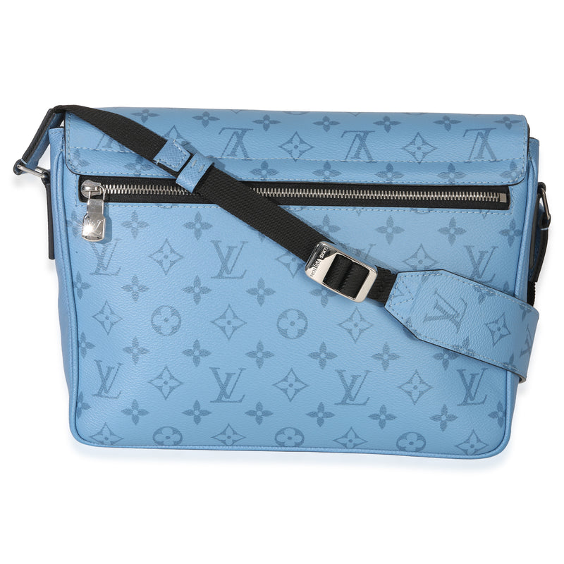 Louis Vuitton Blue Denim Taigarama Messengerama Canvas Handbag