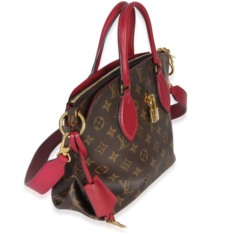 Louis Vuitton Bordeaux Monogram Canvas Flower Zipped Tote Pm Brown Handbag