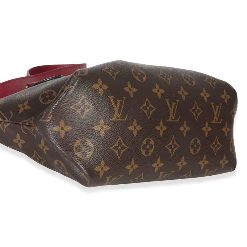 Louis Vuitton Bordeaux Monogram Canvas Flower Zipped Tote Pm Brown Handbag