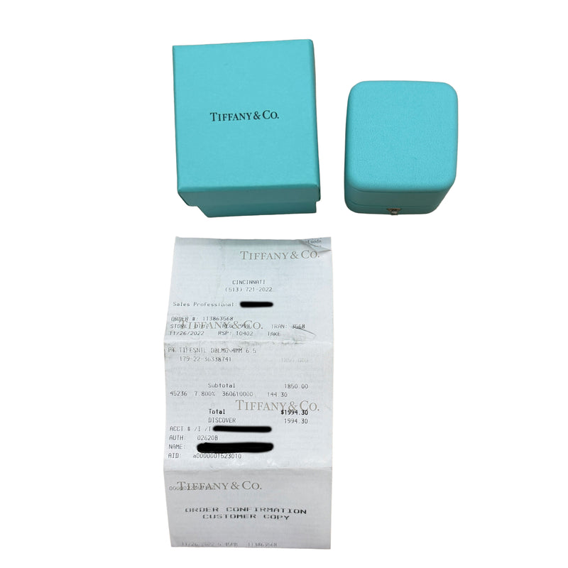 Tiffany & Co. Platinum 4mm Milgrain Band 950