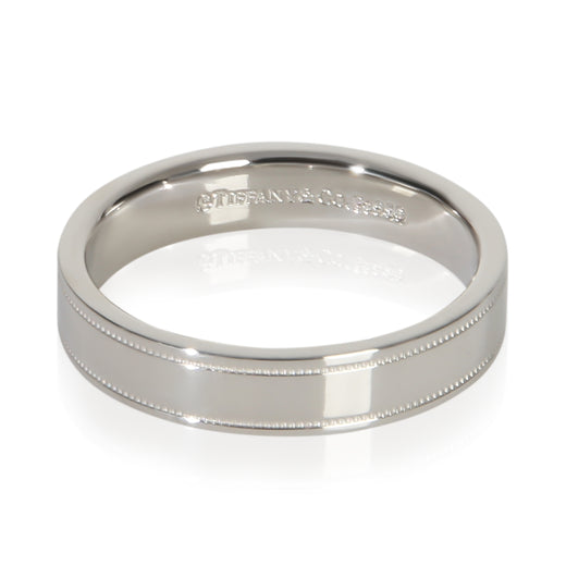 Tiffany & Co. Platinum 4mm Milgrain Band 950