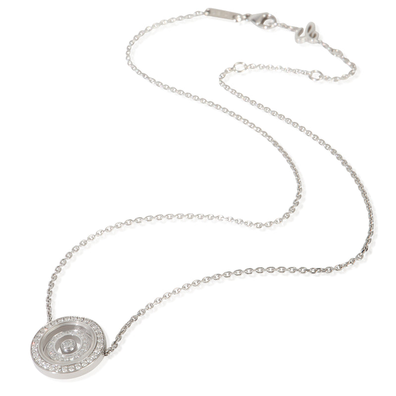 Chopard White Gold Diamond Happy Spirit Pendant 18k