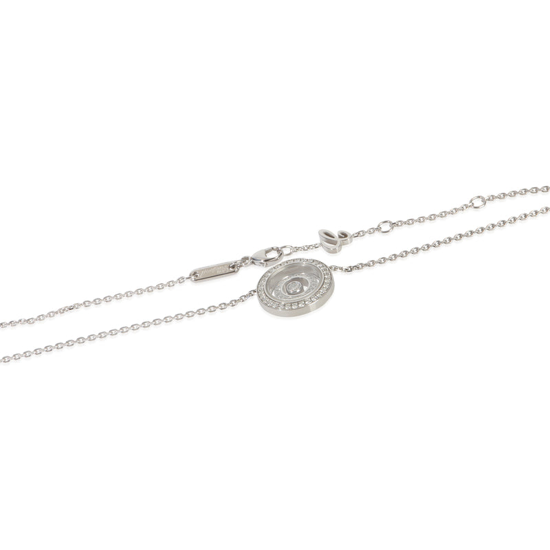 Chopard White Gold Diamond Happy Spirit Pendant 18k