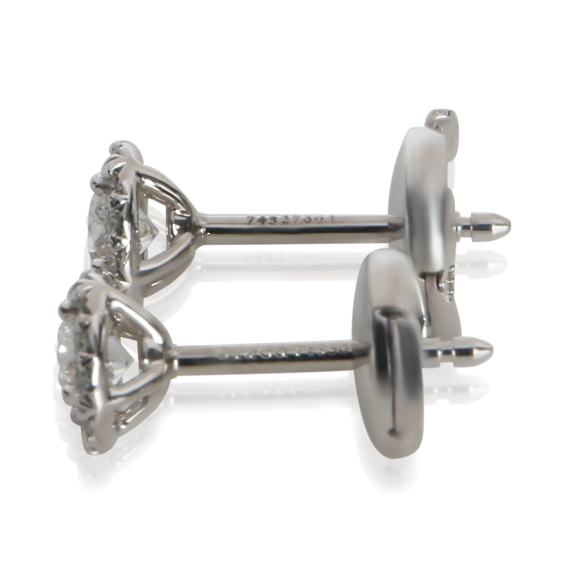 Tiffany & Co. Platinum Diamond Soleste Earrings 950