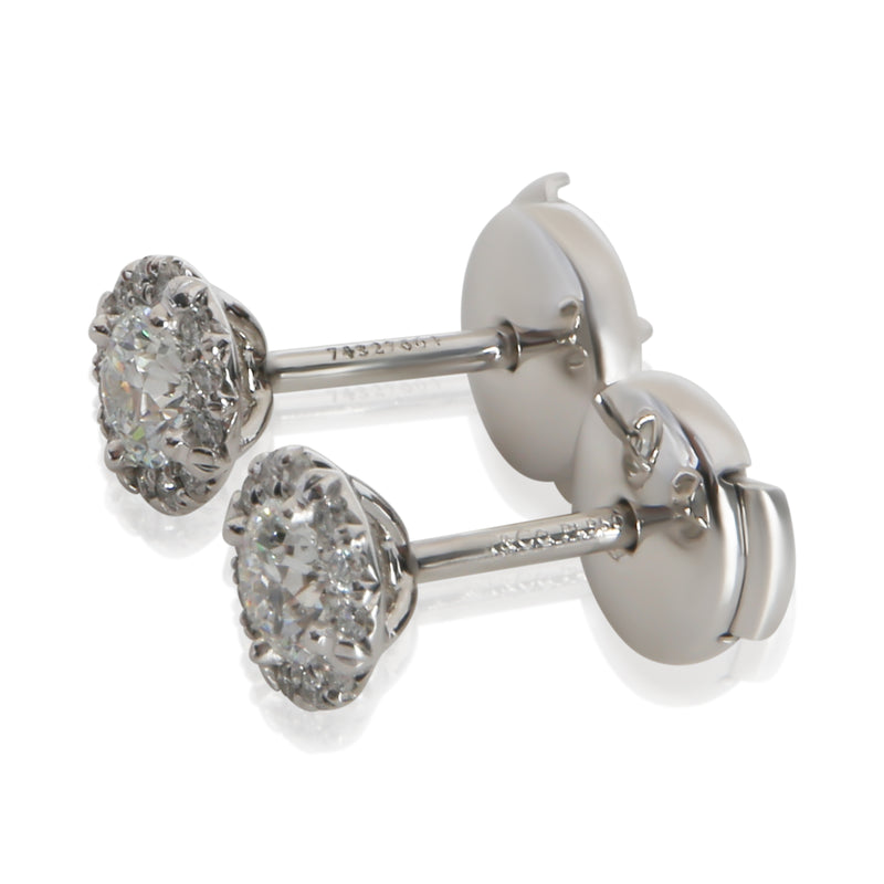 Tiffany & Co. Platinum Diamond Soleste Earrings 950