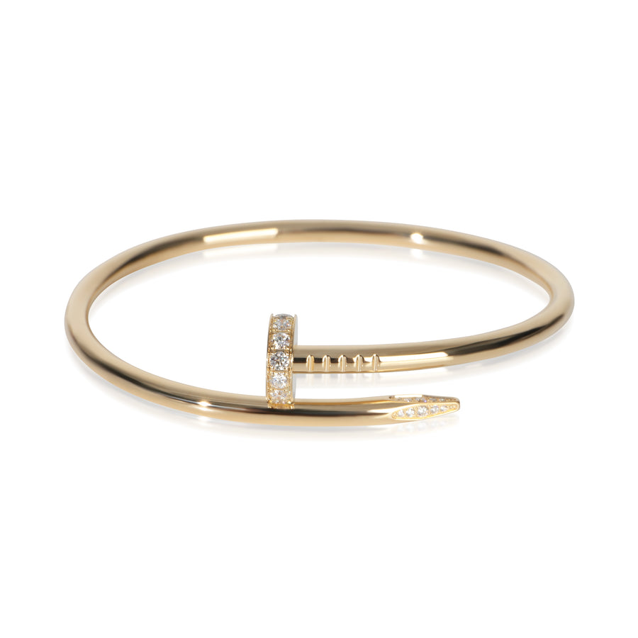 Cartier Yellow Gold Diamond Juste Un Clou Bracelet 18k