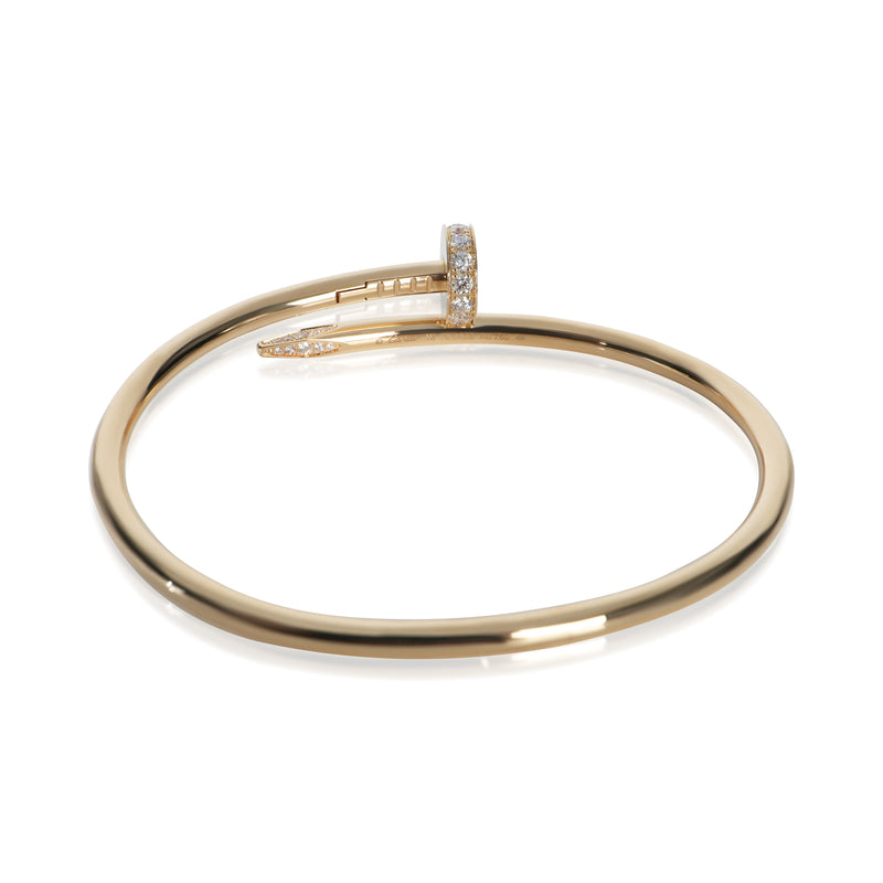 Cartier Yellow Gold Diamond Juste Un Clou Bracelet 18k