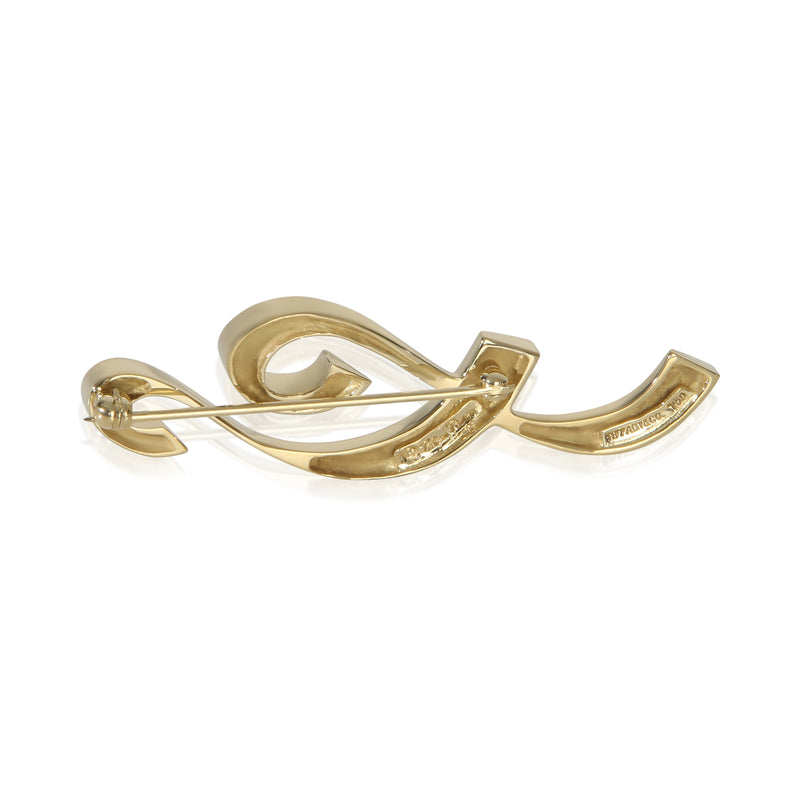 Tiffany & Co. Yellow Gold Paloma Picasso Musical Note Brooch 18k