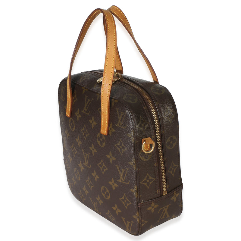 Louis Vuitton Monogram Canvas Spontini Brown Coated Handbag