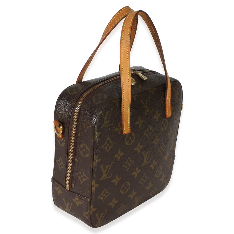Louis Vuitton Monogram Canvas Spontini Brown Coated Handbag