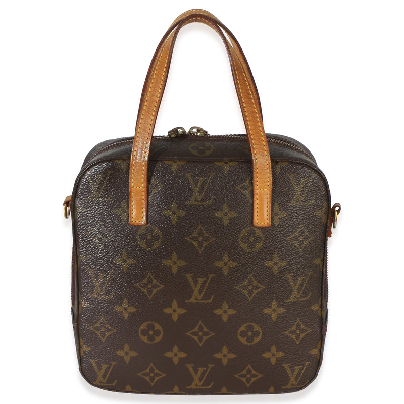 Louis Vuitton Monogram Canvas Spontini Brown Coated Handbag