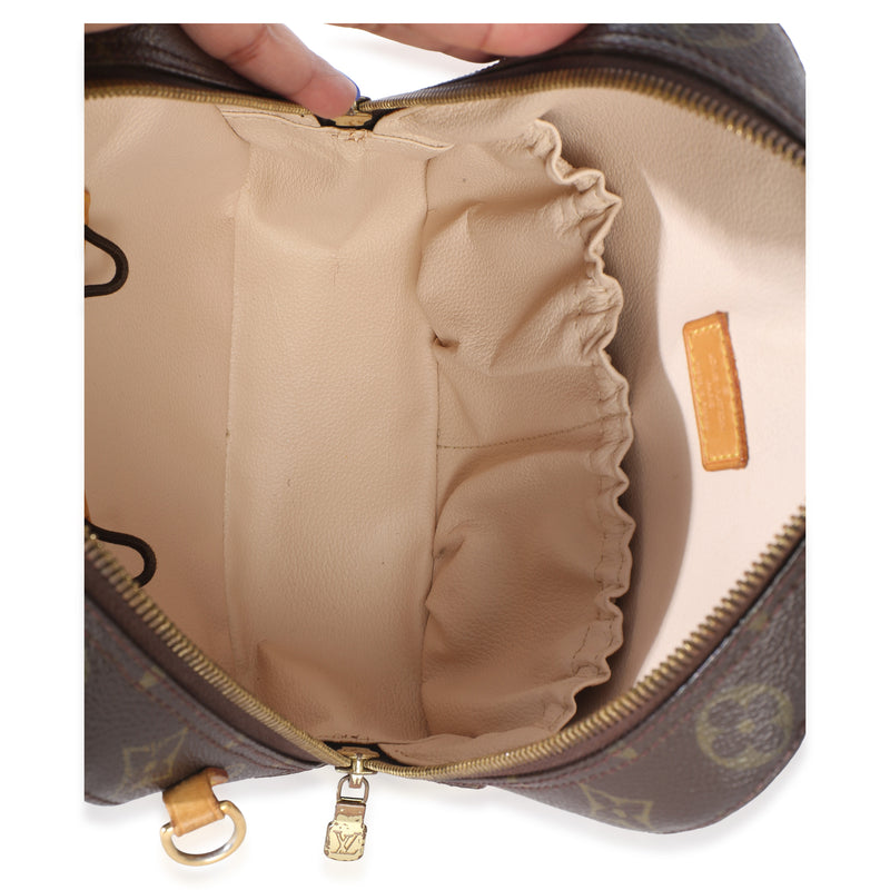 Louis Vuitton Monogram Canvas Spontini Brown Coated Handbag