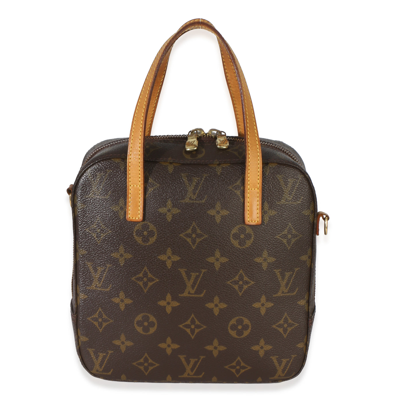 Louis Vuitton Monogram Canvas Spontini Brown Coated Handbag