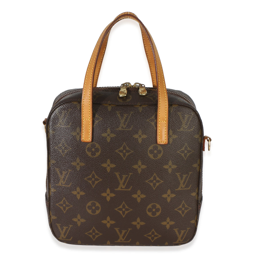 Louis Vuitton Monogram Canvas Spontini Brown Coated Handbag