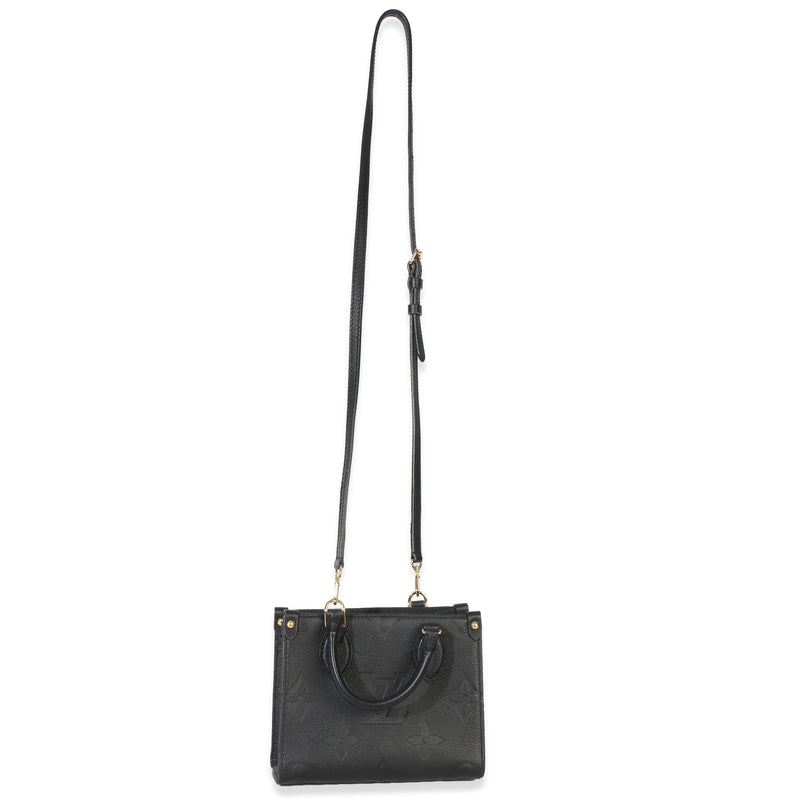 Louis Vuitton Black Monogram Empreinte Onthego Bb Leather Handbag