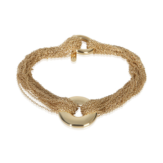 Tiffany & Co. Yellow Gold Multistrand Toggle Bracelet 18k