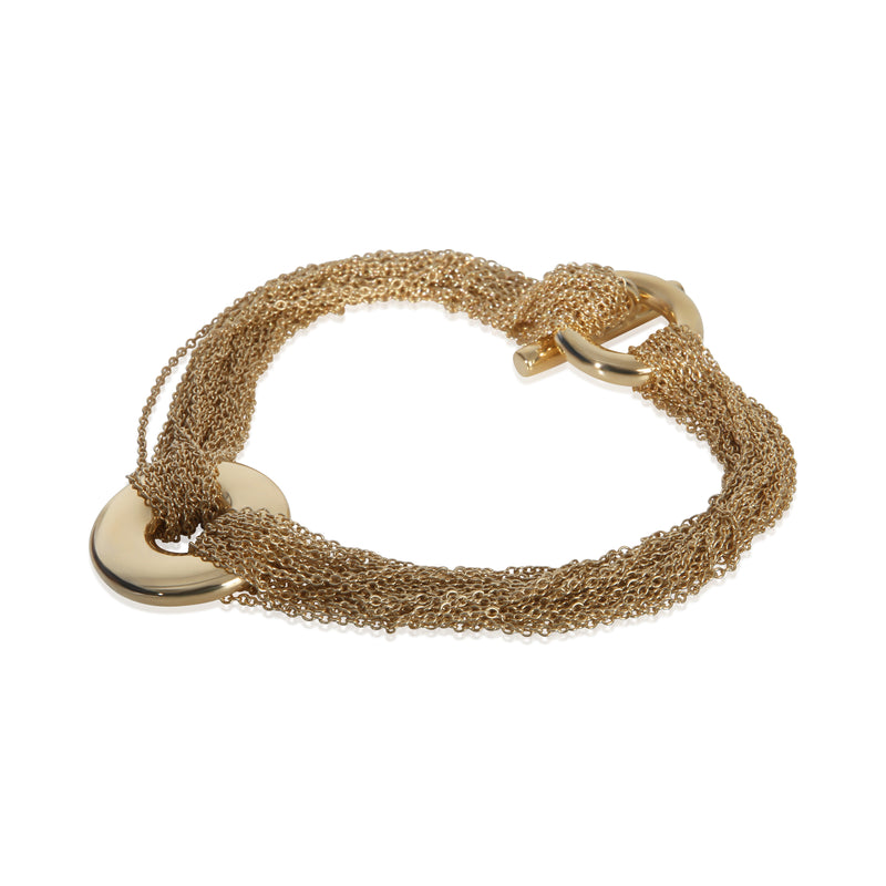 Tiffany & Co. Yellow Gold Multistrand Toggle Bracelet 18k