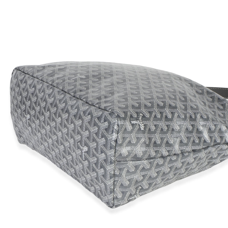 Goyard Grey Goyardine Canvas Boheme Hobo Gray Handbag