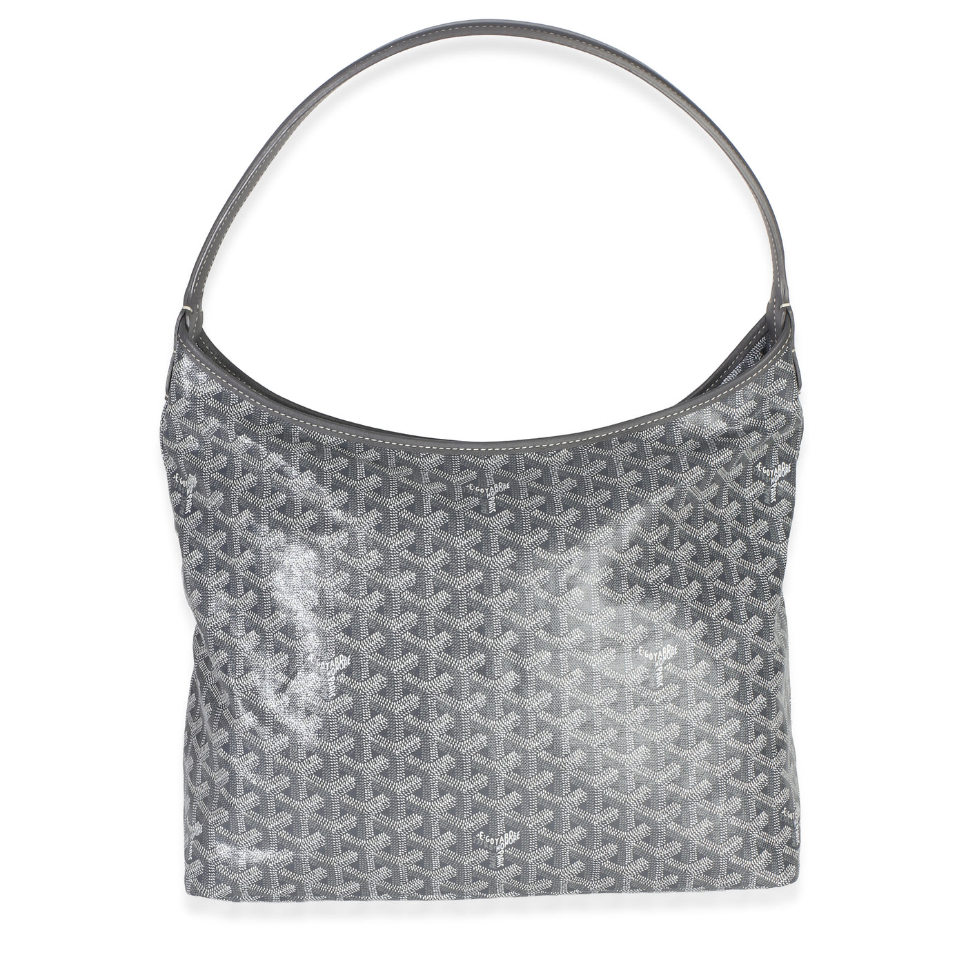 Goyard Grey Goyardine Canvas Boheme Hobo Gray Handbag