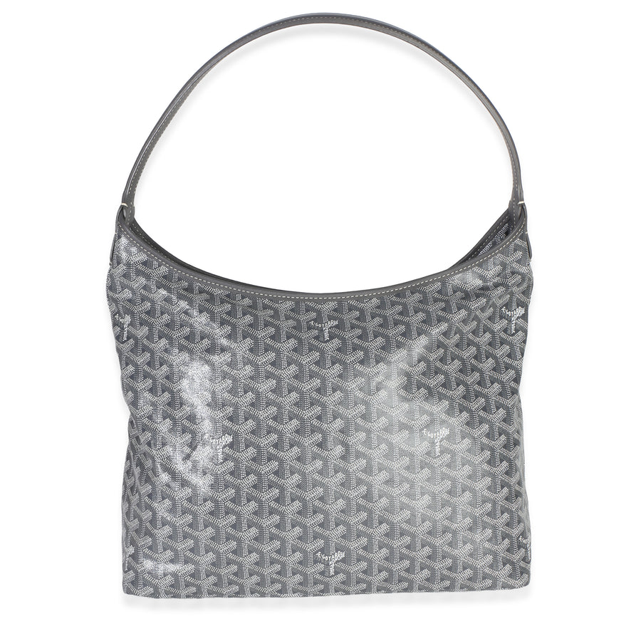 Goyard Grey Goyardine Canvas Boheme Hobo Gray Handbag