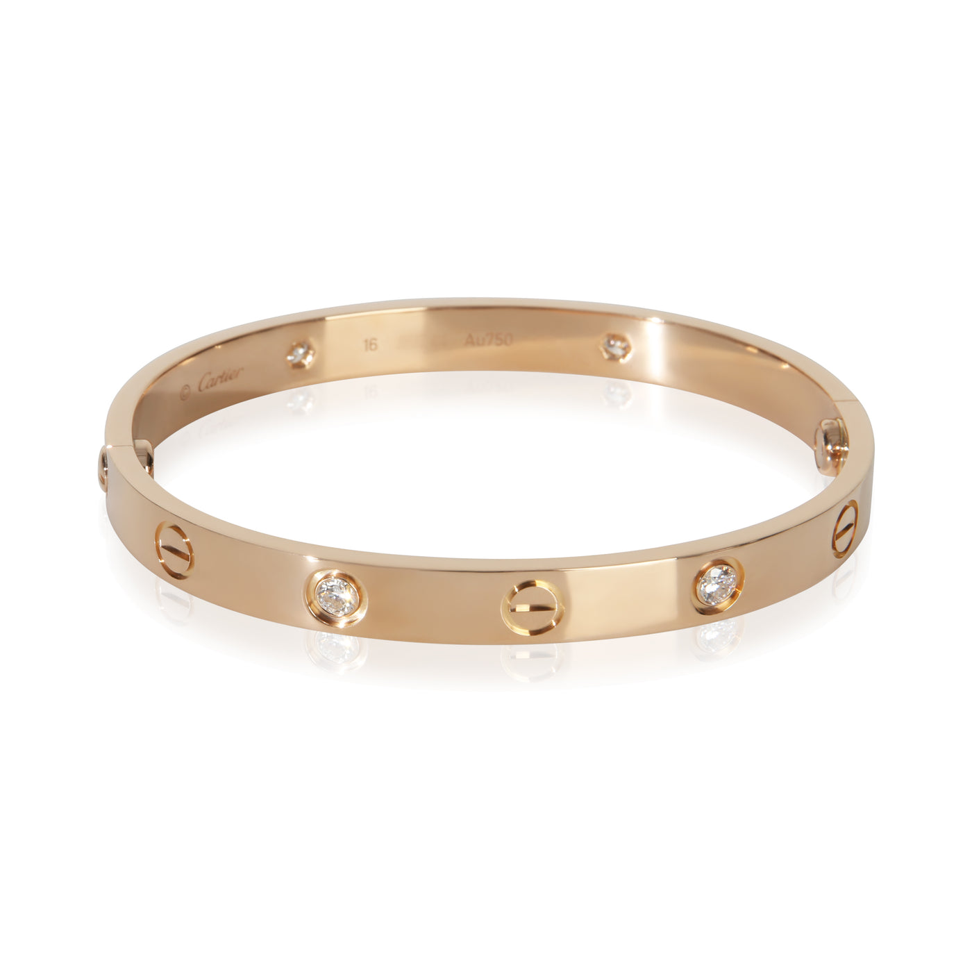 Cartier Rose Gold Diamond Love Bracelet 18k