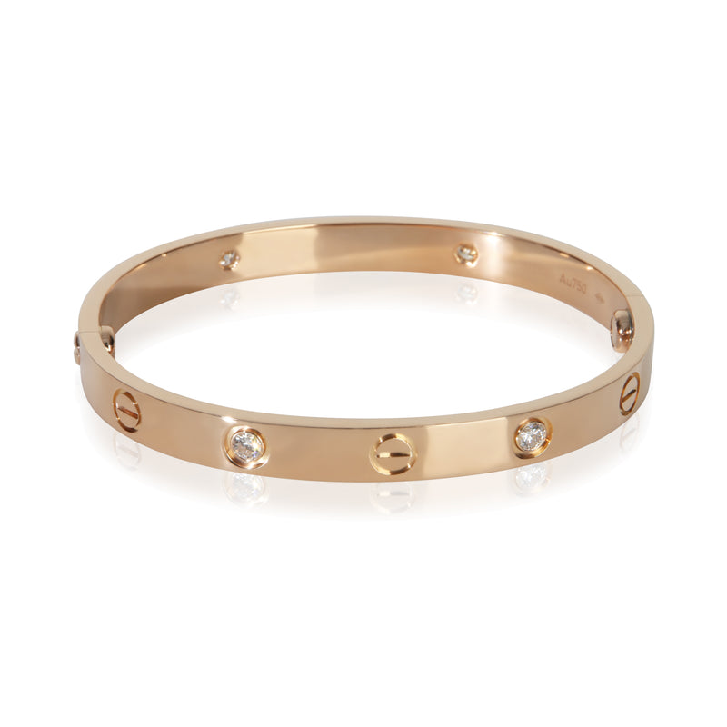 Cartier Rose Gold Diamond Love Bracelet 18k