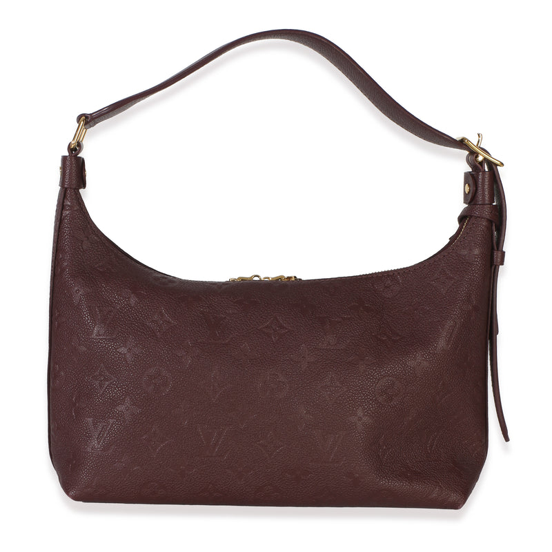 Louis Vuitton Burgundy Empreinte Monogram Sac Sport Nm Red Leather Handbag