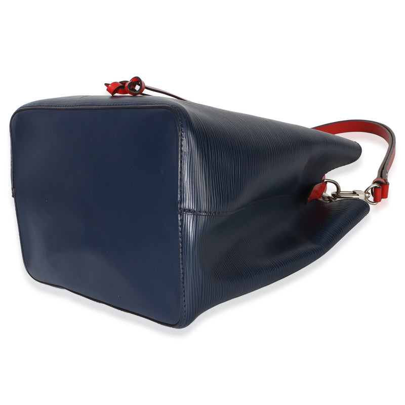 Louis Vuitton Navy Red Epi Neonoe Mm Blue Leather Handbag