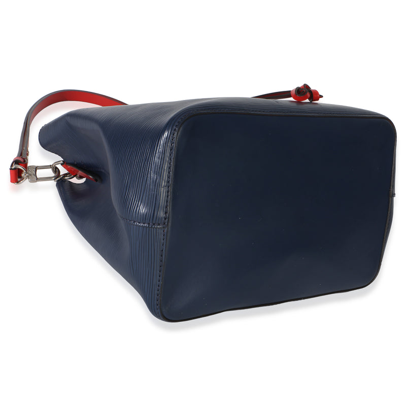 Louis Vuitton Navy Red Epi Neonoe Mm Blue Leather Handbag