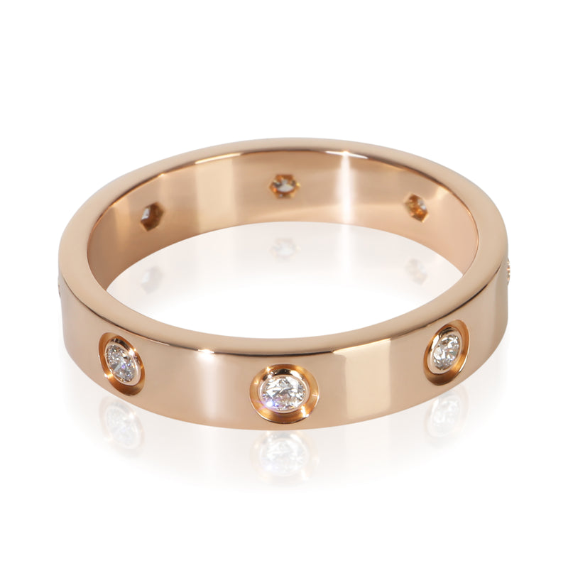 Cartier Rose Gold Diamond Small Model Love Ring 18k