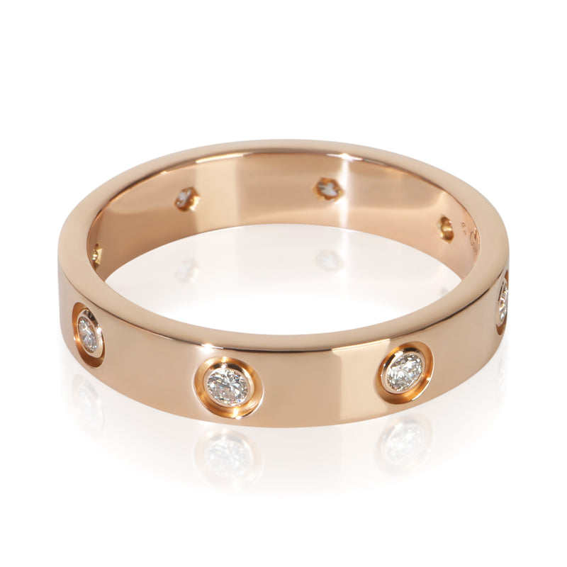 Cartier Rose Gold Diamond Small Model Love Ring 18k