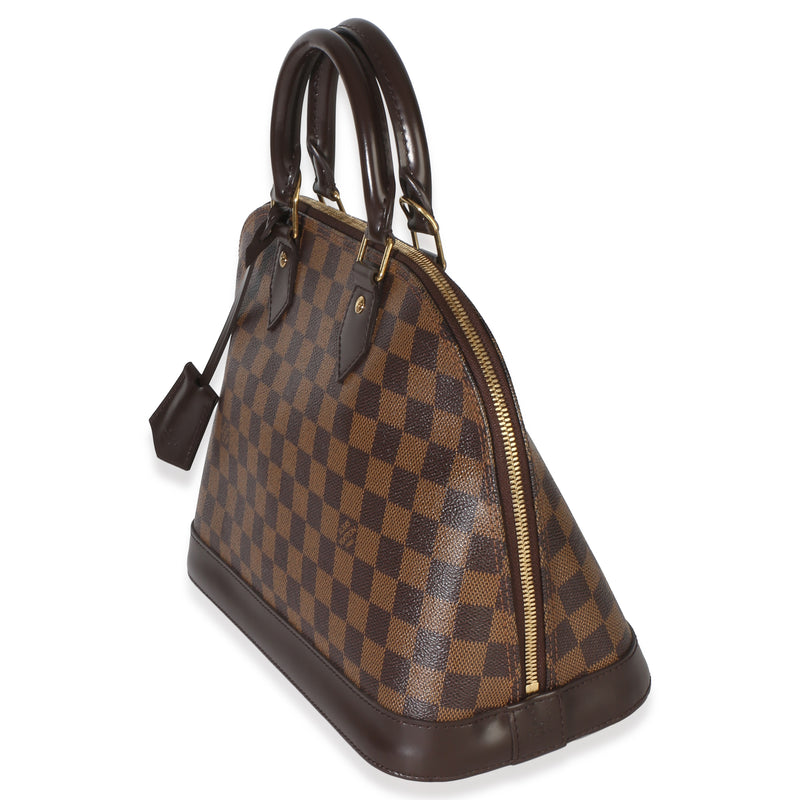 Louis Vuitton Damier Ebene Canvas Alma Pm Brown Handbag