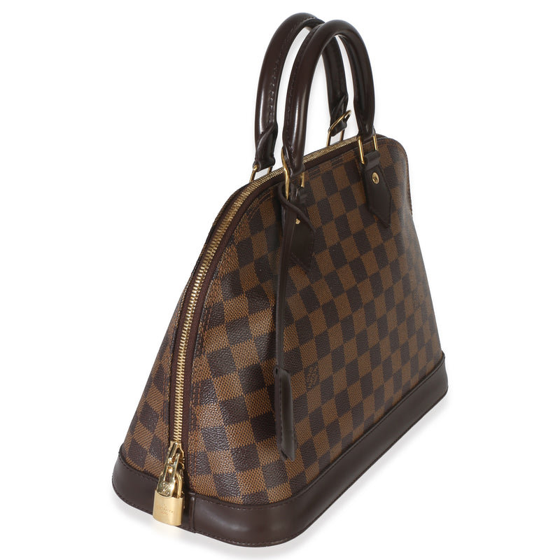 Louis Vuitton Damier Ebene Canvas Alma Pm Brown Handbag