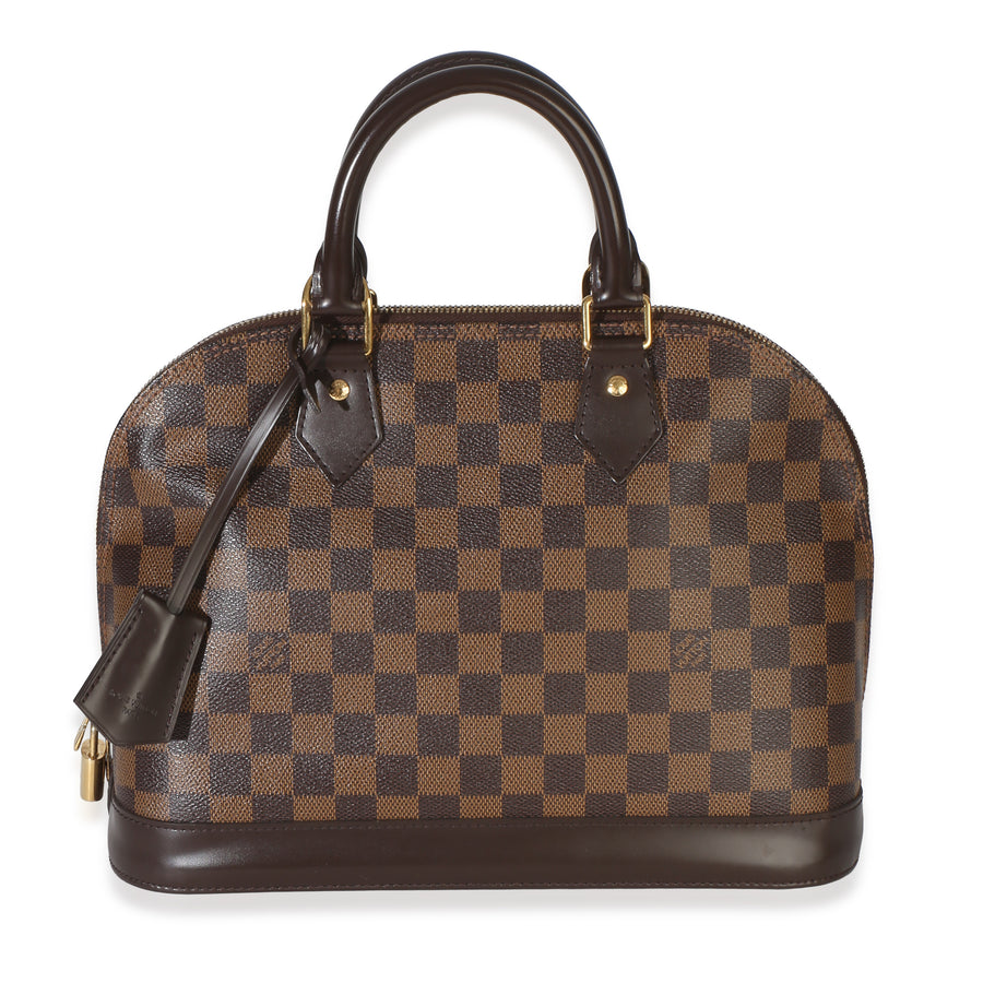 Louis Vuitton Damier Ebene Canvas Alma Pm Brown Handbag