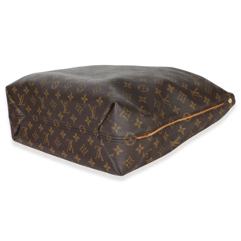 Louis Vuitton Monogram Canvas Sully Mm Brown Handbag