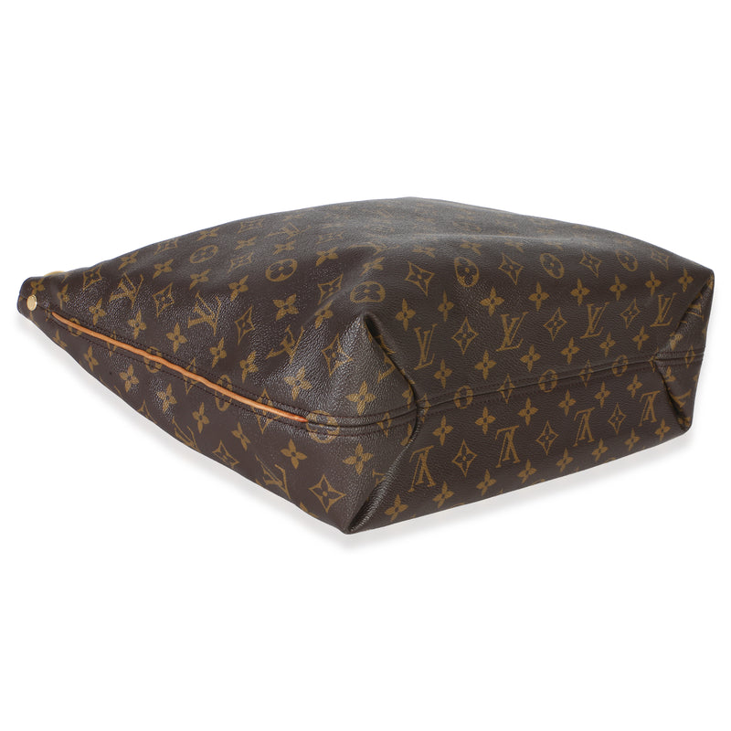 Louis Vuitton Monogram Canvas Sully Mm Brown Handbag