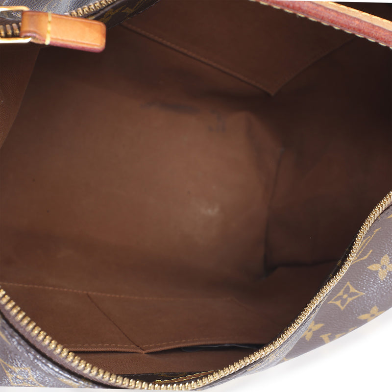 Louis Vuitton Monogram Canvas Sully Mm Brown Handbag