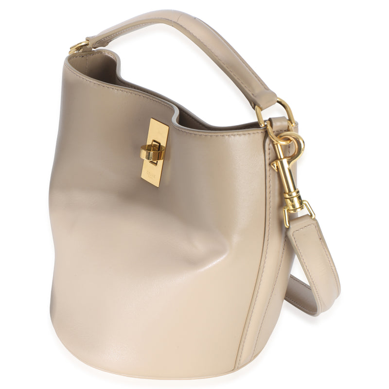 Celine Tan Smooth Calfskin Teen Bucket 16 Bag Beige; Neutral Leather Handbag