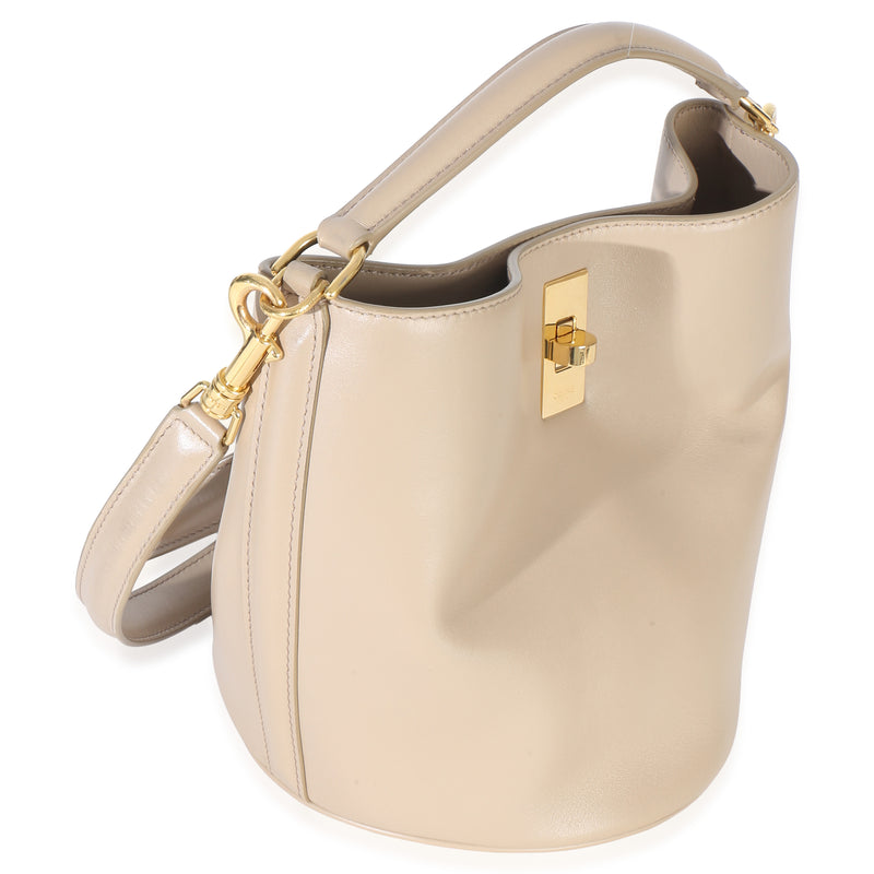 Celine Tan Smooth Calfskin Teen Bucket 16 Bag Beige; Neutral Leather Handbag