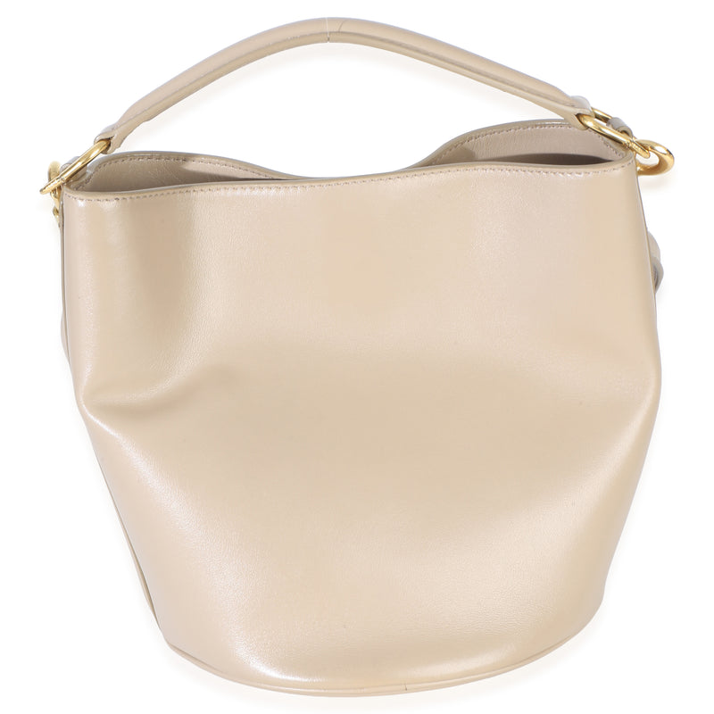 Celine Tan Smooth Calfskin Teen Bucket 16 Bag Beige; Neutral Leather Handbag