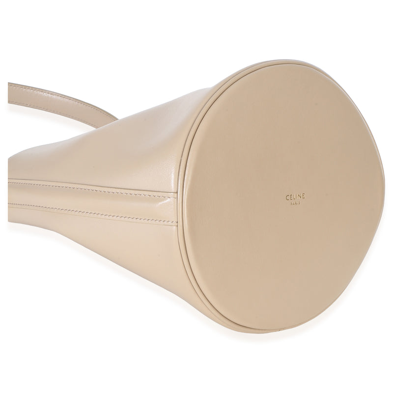 Celine Tan Smooth Calfskin Teen Bucket 16 Bag Beige; Neutral Leather Handbag