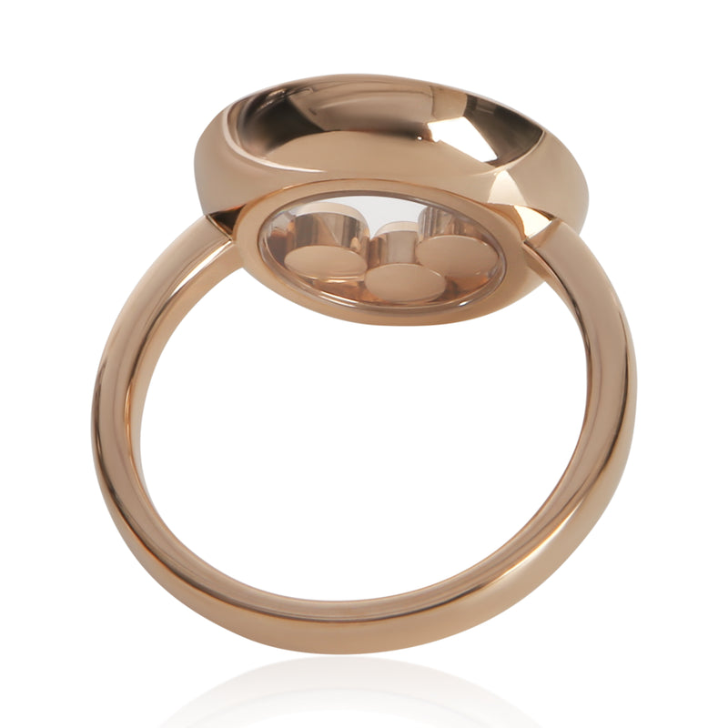 Chopard Rose Gold Sapphire And Diamond Happy Ring 18k